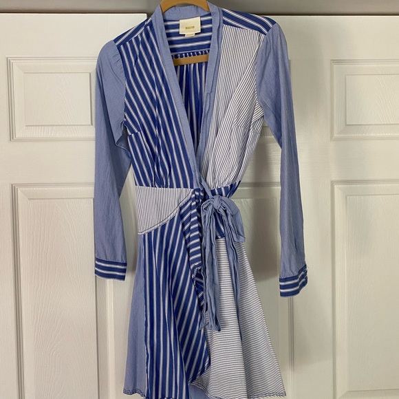 Maeve blue wrap dress - Picture 1 of 5